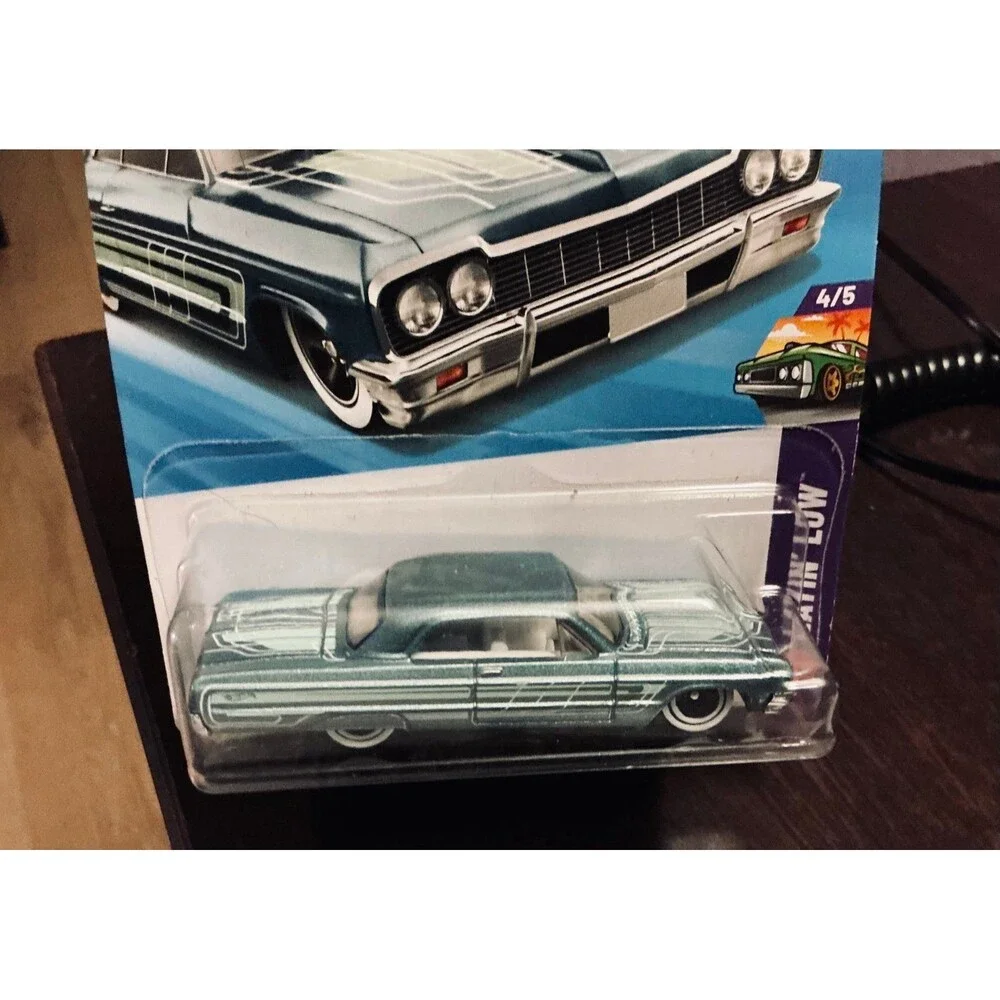 Hot Wheels ‘64 Impala Layin’ Low #95/250 2025 Teal Lowrider Sealed GM